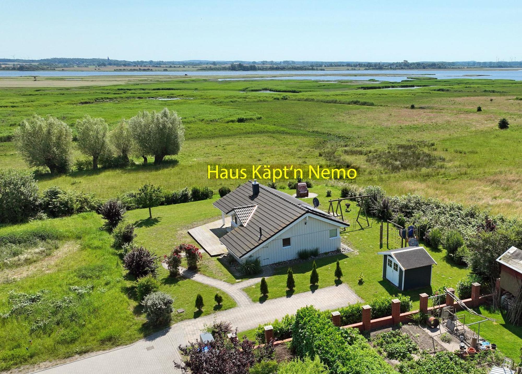 Daenische Ferienhaeuser Am Salzhaff Haus Kaept'N Nemo Insel Poel Buitenkant foto